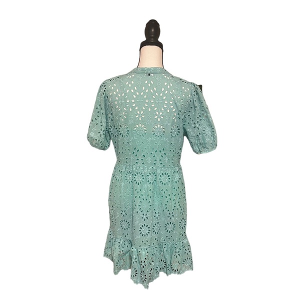 J Crew puff-sleeve floral eyelet dress - Picture 3 of 5